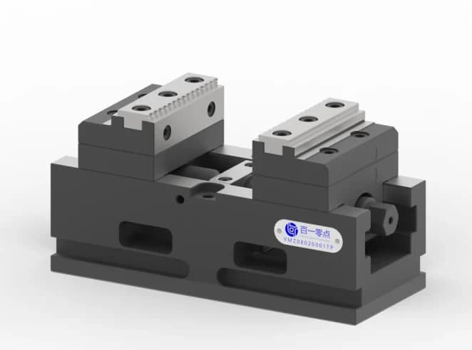 5-axis self-centering vise, zero point ready, W - 80 mm, body L 200 mm, jaw type 1