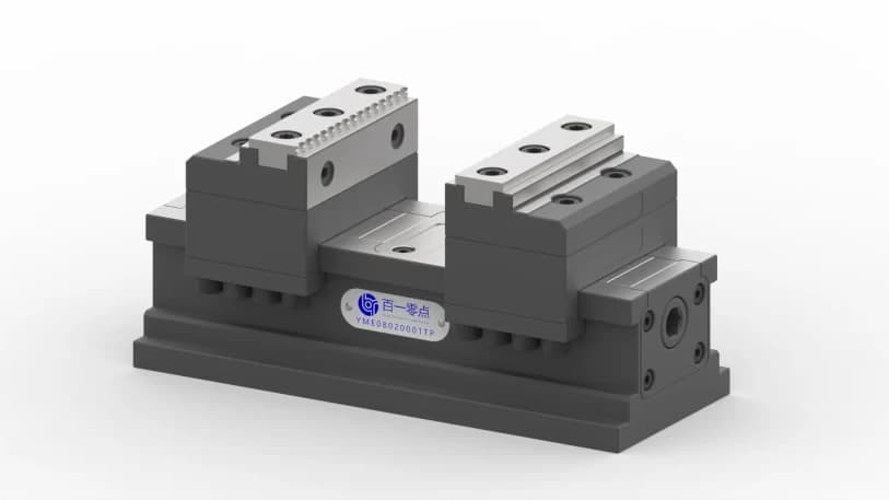 5-axis self-centering vise, encapsulated, W - 100 mm, body L - 200 mm, jaw type 1