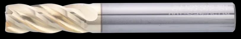 8 mm Carbide End Mill, 4 Flutes, Flat, Standard length, For P, M, S materials, AlTiN/Zr coating, LOC 20 mm