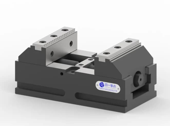 5-axis self-centering vise, W - 100 mm, body L - 250 mm, jaw type 2