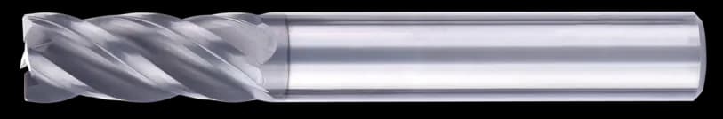 8 mm Carbide End Mill, 0.5 mm Corner Radius, 4 Flutes, Standard length, For P, M, K materials, AlCrN coated, LOC 20 mm