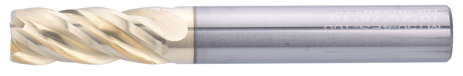 6 mm Carbide End Mill, 4 Flutes, Flat, Standard length, For P, M, S materials, AlTiN/Zr coating, LOC 16 mm